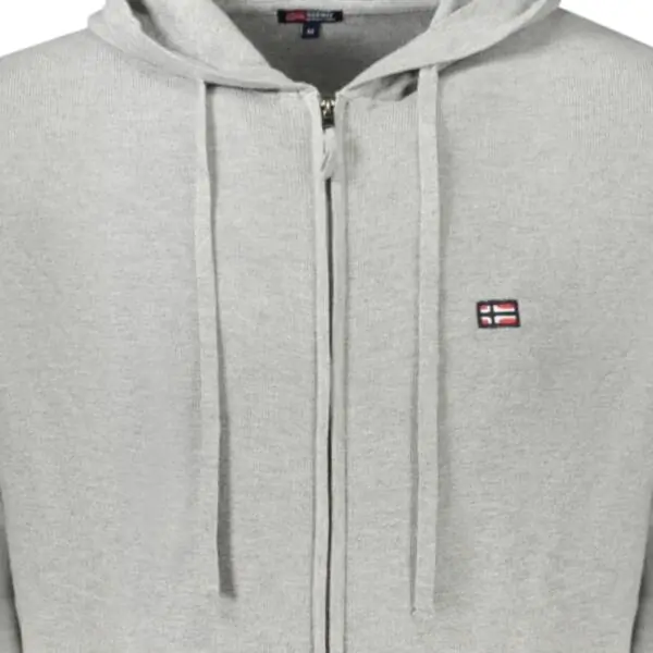 Scuola Nautica Italiana - Ανδρικό Πουλόβερ Με Φερμουάρ 843105-GREYME Γκρι 843105-GREYME