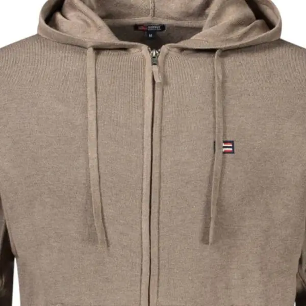 Scuola Nautica Italiana - Ανδρικό Πουλόβερ Με Φερμουάρ 843105-NOCE Καφέ Ανοιχτό 843105-NOCE