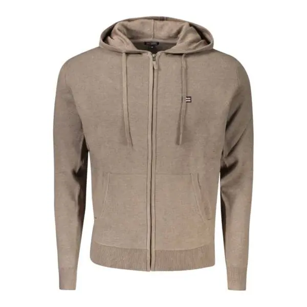 Scuola Nautica Italiana - Ανδρικό Πουλόβερ Με Φερμουάρ 843105-NOCE Καφέ Ανοιχτό