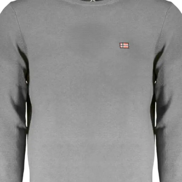 Scuola Nautica Italiana - Ανδρικό πουλόβερ Crewneck 833101-FUMO Γκρι 833101-FUMO