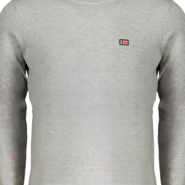 Scuola Nautica Italiana - Ανδρικό πουλόβερ Crewneck 833101-GREYME Γκρι Ανοιχτό 833101-GREYME