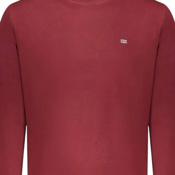 Scuola Nautica Italiana - Ανδρικό πουλόβερ Crewneck 833101-MERLOT Μπορντό 833101-MERLOT