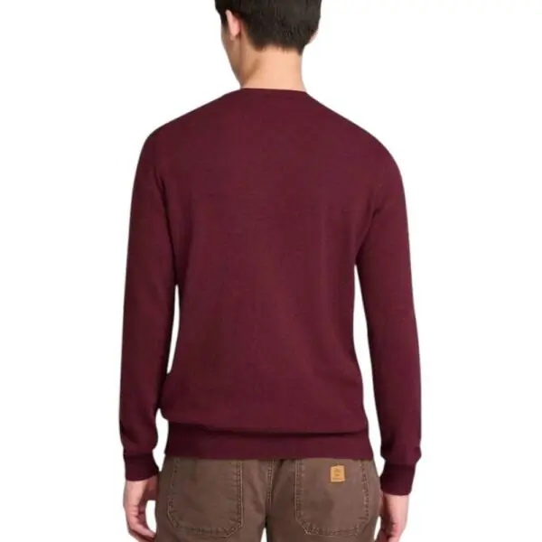 Timberland - Ανδρικό Πουλόβερ Jaffrey Wool Blended TB0A5M1V-648 Μπορντό TB0A5M1V648