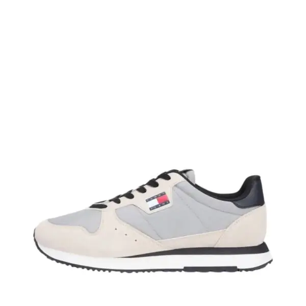 Tommy Hilfiger - Ανδρικά Sneakers Eva Runner Leather EM0EM01649-ABY Γκρι