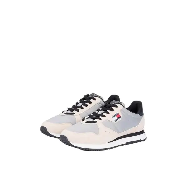 Tommy Hilfiger - Ανδρικά Sneakers Eva Runner Leather EM0EM01649-ABY Γκρι EM0EM01649-ABY