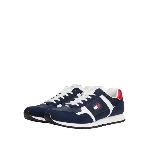 Tommy Hilfiger - Ανδρικά Sneakers Th Runner Casual EM0EM01617-C1G Μπλε Σκούρο EM0EM01617-C1G