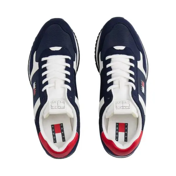 Tommy Hilfiger - Ανδρικά Sneakers Th Runner Casual EM0EM01617-C1G Μπλε Σκούρο EM0EM01617-C1G