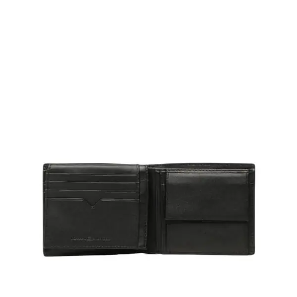 Tommy Hilfiger - Ανδρικό Δερμάτινο Πορτοφόλι Modern Leather Cc Flap& Coin AM0AM10997-BDS Μαύρο AM0AM10997-BDS