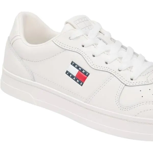 Tommy Hilfiger - Γυναικεία Sneakers The Greenwich Leather EN0EN03006-YBL Εκρού EN0EN03006-YBL