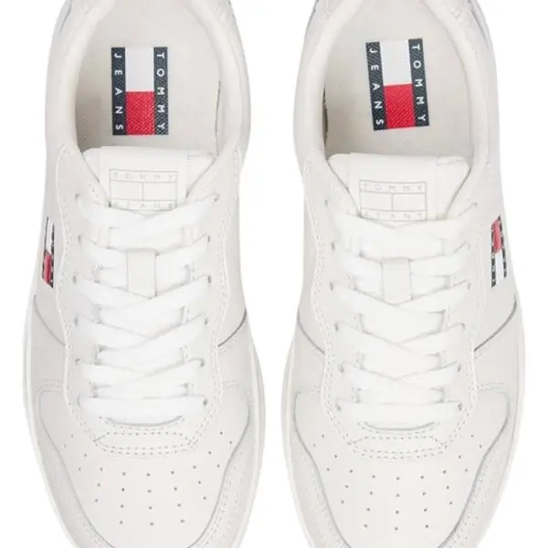 Tommy Hilfiger - Γυναικεία Sneakers The Greenwich Leather EN0EN03006-YBL Εκρού EN0EN03006-YBL