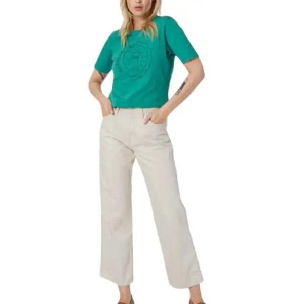 Tommy Hilfiger - Γυναικείο Jean Th Betsy Mid Rised Loose Fit DW0DW13089-ACE Μπεζ DW0DW13089-ACE