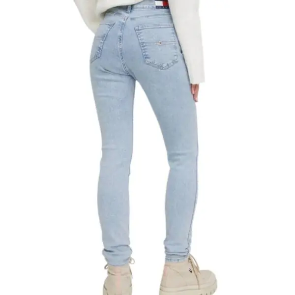 Tommy Hilfiger - Γυναικείο Jean Th Donna High Waist Slim Fit DW0DW17454-1AB Γαλάζιο DW0DW17454-1AB