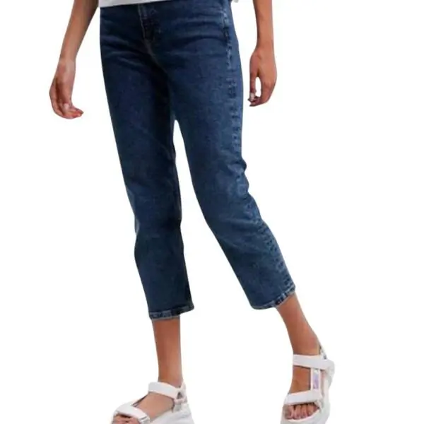 Tommy Hilfiger - Γυναικείο Jean Th Harper Ψηλόμεσο Regular Fit DW0DW13380-1BK Μπλε