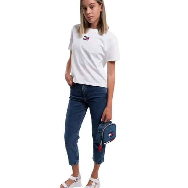 Tommy Hilfiger - Γυναικείο Jean Th Harper Ψηλόμεσο Regular Fit DW0DW13380-1BK Μπλε DW0DW13380-1BK