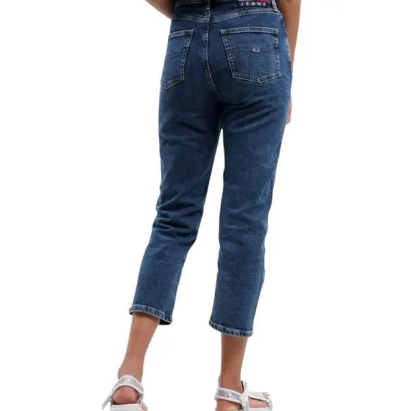 Tommy Hilfiger - Γυναικείο Jean Th Harper Ψηλόμεσο Regular Fit DW0DW13380-1BK Μπλε DW0DW13380-1BK