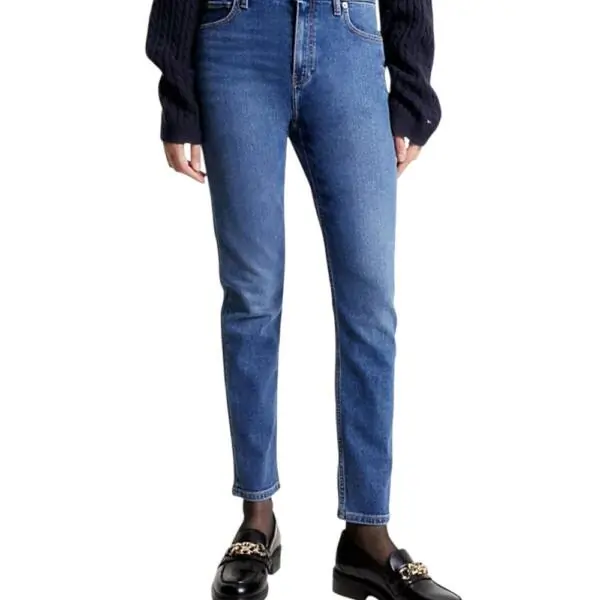 Tommy Hilfiger - Γυναικείο Jean Th Jane High Waist Slim Cigarette Fit WW0WW39617-1A5 Μπλε