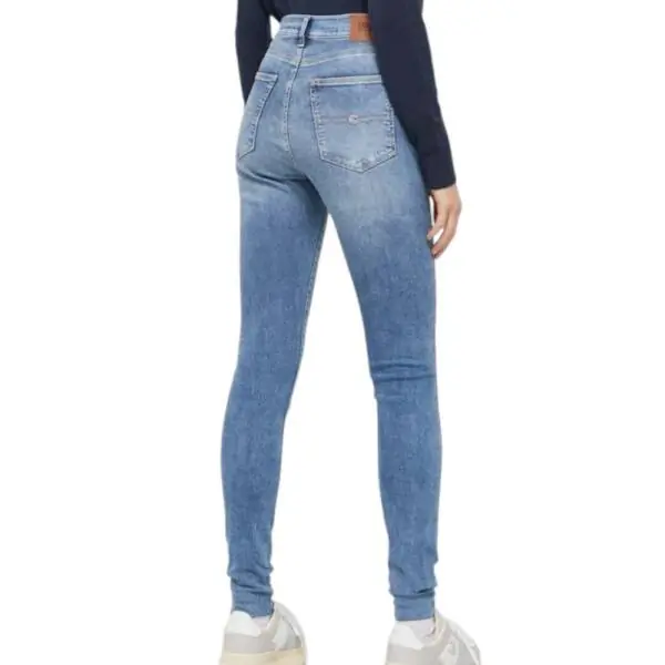 Tommy Hilfiger - Γυναικείο Jean Th Sylvia Ψηλόμεσο Skinny Fit DW0DW16691-1A5 Γαλάζιο DW0DW16691-1A5