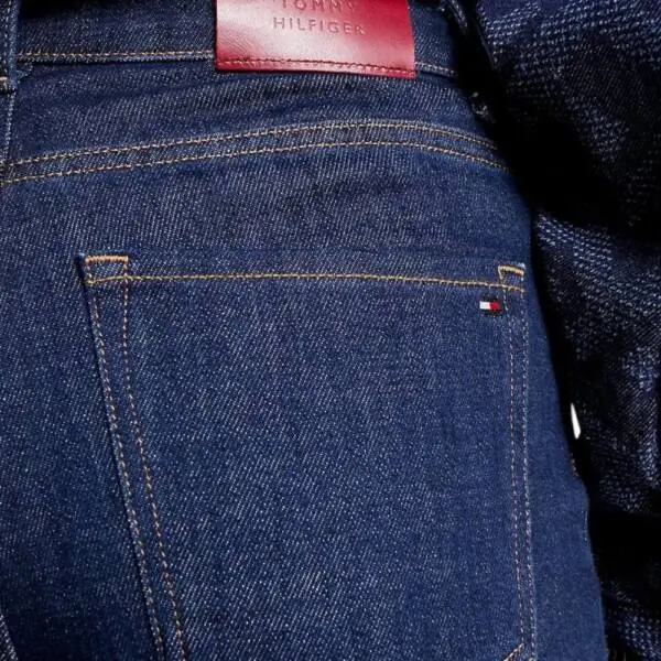 Tommy Hilfiger - Γυναικείο Jean Th Tapered Ψηλόμεσο Regular Fit WW0WW40287-1AP Μπλε Σκούρο WW0WW40287-1AP