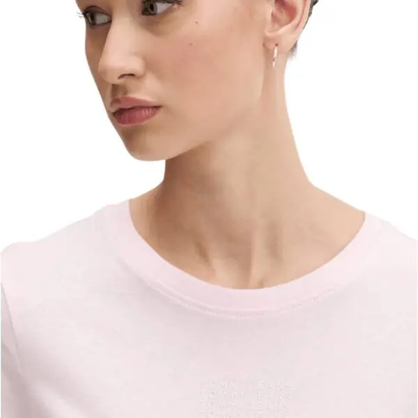 Tommy Hilfiger - Γυναικείο T-shirt Essential Regular Fit DW0DW21841-TOG Ροζ DW0DW21841-TOG