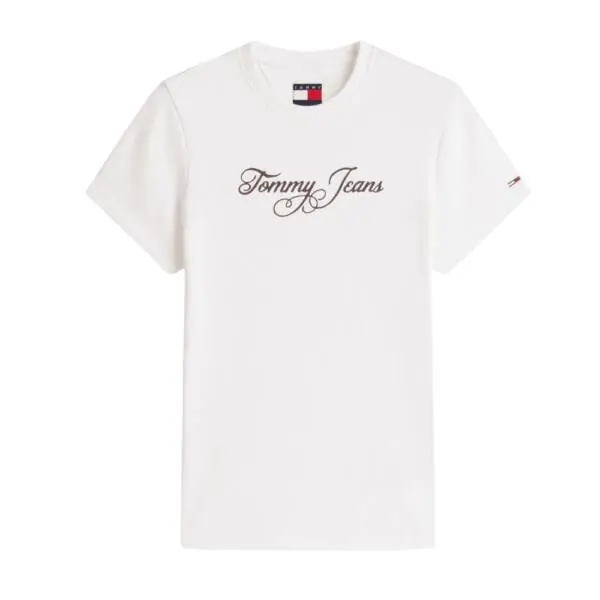 Tommy Hilfiger - Γυναικείο T-shirt Essential Slim Fit DW0DW21838-YBL Εκρού DW0DW21838-YBL