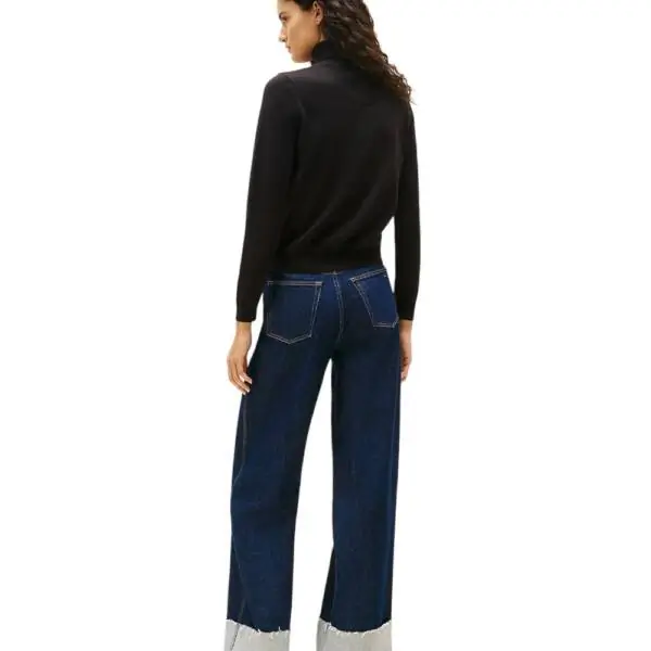 Tommy Hilfiger - Γυναικείο Πουλόβερ Ζιβάγκο Tjw Essential TRTLNK Slim Fit DW0DW21672-BDS Μαύρο DW0DW21672-BDS