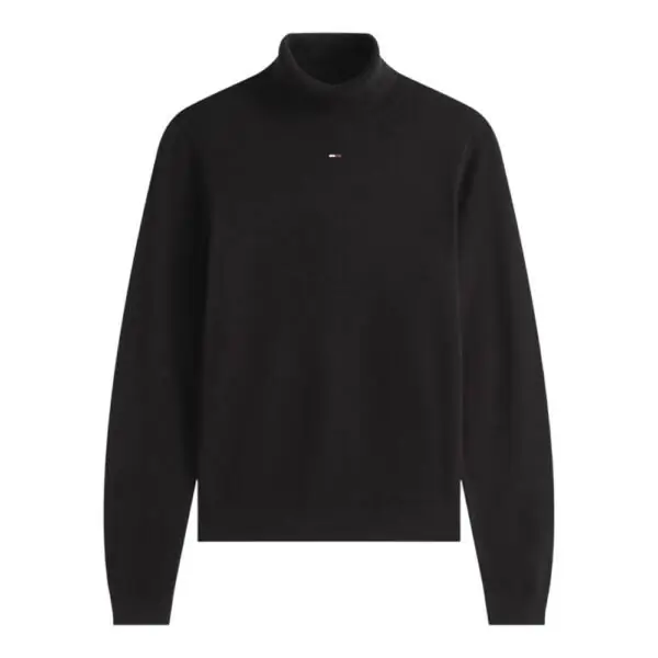 Tommy Hilfiger - Γυναικείο Πουλόβερ Ζιβάγκο Tjw Essential TRTLNK Slim Fit DW0DW21672-BDS Μαύρο DW0DW21672-BDS