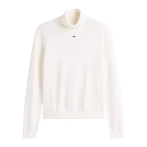 Tommy Hilfiger - Γυναικείο Πουλόβερ Ζιβάγκο Tjw Essential TRTLNK Slim Fit DW0DW21672-YBH Εκρού DW0DW21672-YBH