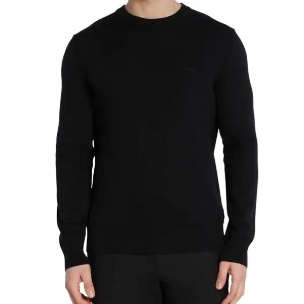 Boss - Ανδρικό Πουλόβερ Asac_C Knitwear 50508766-001 Μαύρο 50508766-001