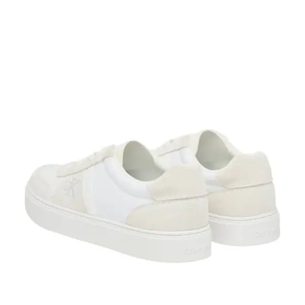 Calvin Klein - Ανδρικά Sneakers Ck Classic Cups Lace Mix Emb Tongue YM0YM01395-0K4 Λευκό YM0YM01395-0K4