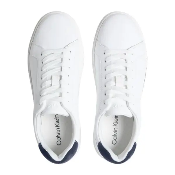 Calvin Klein - Ανδρικά Sneakers Ck Classic Cupsole Laceup Lth YM0YM01435-02Y Λευκό YM0YM01435-02Y