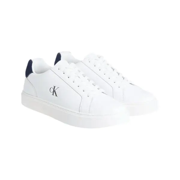 Calvin Klein - Ανδρικά Sneakers Ck Classic Cupsole Laceup Lth YM0YM01435-02Y Λευκό