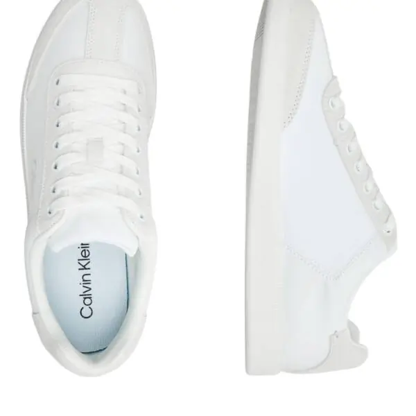 Calvin Klein - Ανδρικά Sneakers Low Cupsole Laceup Su HM0HM02069-0K4 Λευκό HM0HM02069-0K4