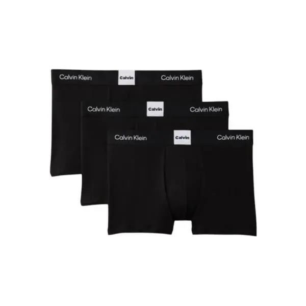 Calvin Klein - Ανδρικά Μποξεράκια 3Pack Icon Logo Graphic LV00NB4476-UB1 Μαύρο