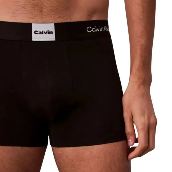 Calvin Klein - Ανδρικά Μποξεράκια 3Pack Icon Logo Graphic LV00NB4476-UB1 Μαύρο LV00NB4476-UB1