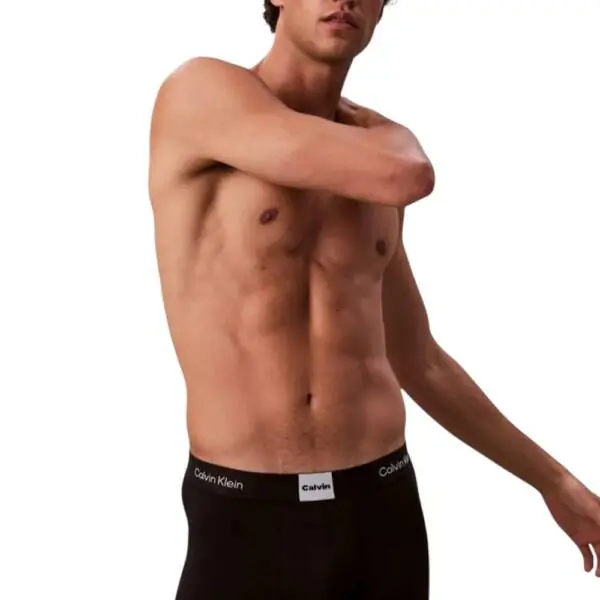 Calvin Klein - Ανδρικά Μποξεράκια 3Pack Icon Logo Graphic LV00NB4476-UB1 Μαύρο LV00NB4476-UB1