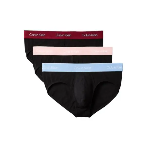 Calvin Klein - Ανδρικά Σλιπ Hip Brief 3Pack LV00NB4388-2VA Μαύρο