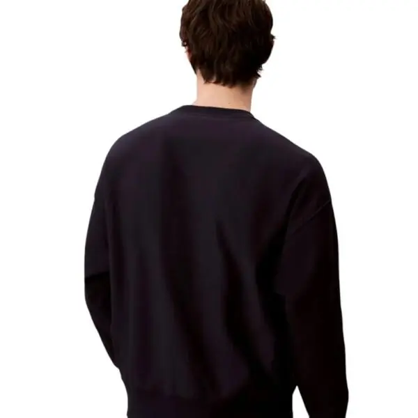 Calvin Klein - Ανδρικό Φούτερ Hoodie 350Terry Monologo Loose Fit LV04RD242G-CEF Μπλε Σκούρο LV04RD242G-CEF