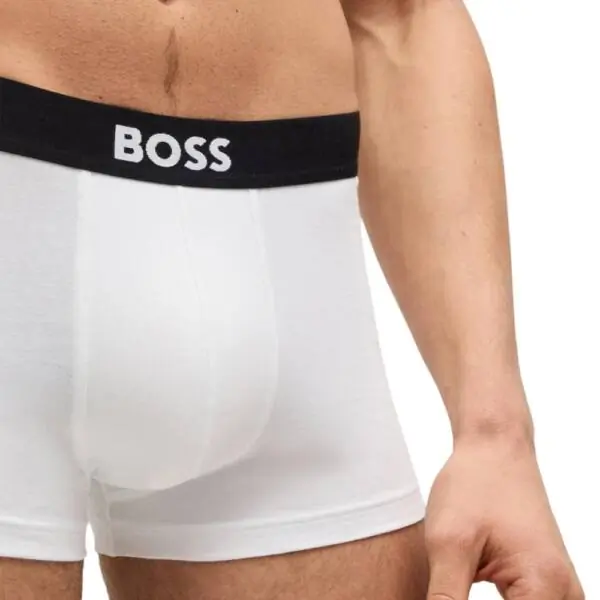 Hugo Boss - Ανδρικά Μποξεράκια Bold Bodywear 3Pack 50544263-100 Λευκό 50544263-100