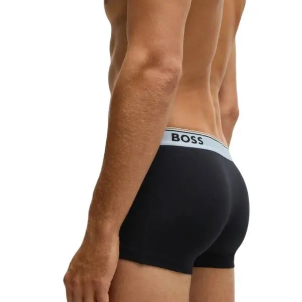Hugo Boss - Ανδρικά Μποξεράκια Cotton Stretch 3Pack 50531684-967 Μαύρο 50531684-967