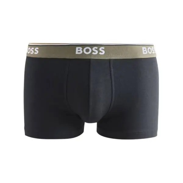 Hugo Boss - Ανδρικά Μποξεράκια Cotton Stretch 3Pack 50531684-967 Μαύρο 50531684-967