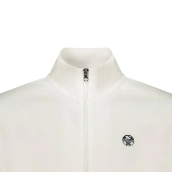 North Sails - Ανδρική Ζακέτα Φούτερ 993037-000-0101 Λευκό 993037-000-0101