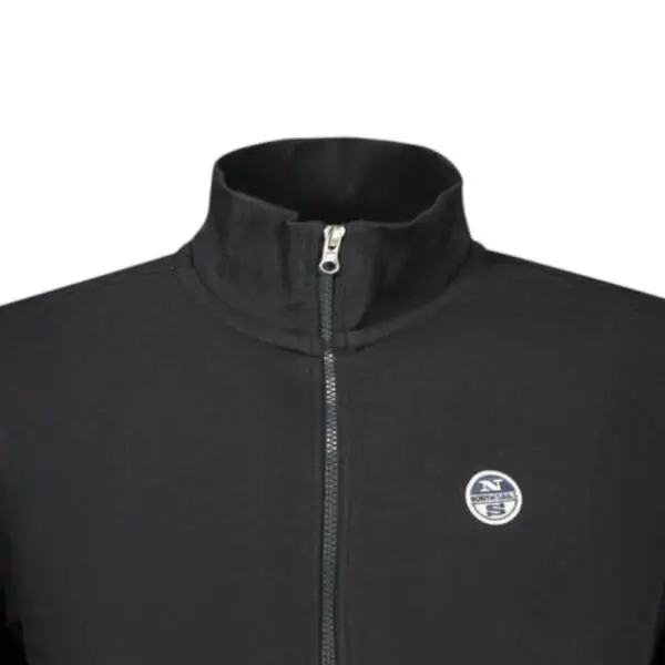 North Sails - Ανδρική Ζακέτα Φούτερ 993037-000-0999 Μαύρο 993037-000-0999
