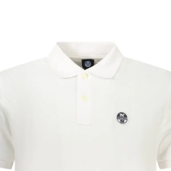 North Sails - Ανδρικό T-shirt Κοντομάνικο Polo 995000-000-0101 Λευκό 995000-000-0101