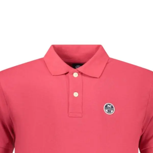North Sails - Ανδρικό T-shirt Κοντομάνικο Polo 995000-000-0229 Ροζ 995000-000-0229