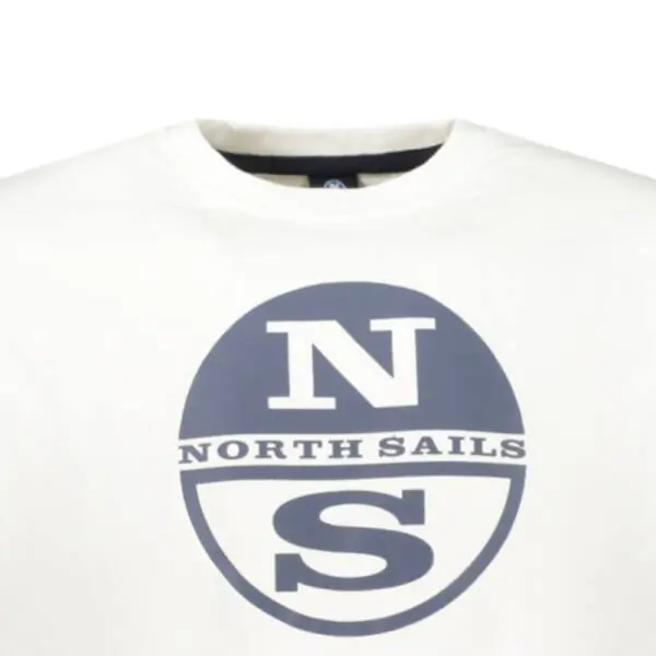 North Sails- Ανδρικό Φούτερ Hoodie Regular Fit 993036-000-0101 Λευκό 993036-000-0101