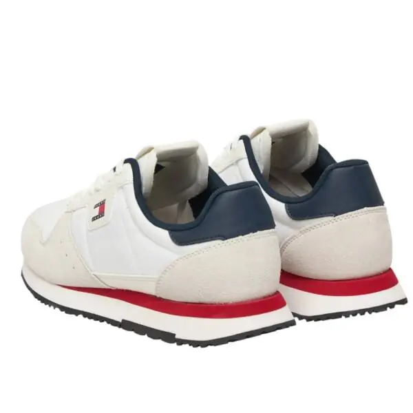 Tommy Hilfiger - Ανδρικά Sneakers Eva Runner Leather EM0EM01649-0GY Λευκό EM0EM01649-0GY