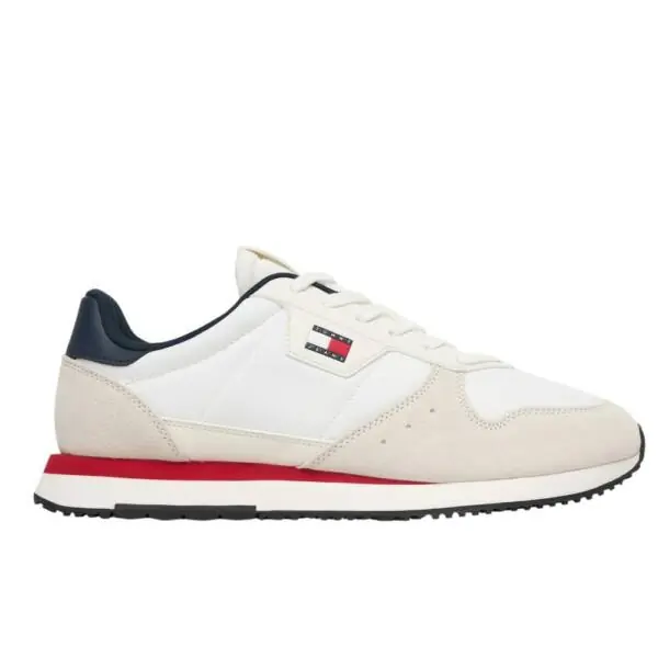 Tommy Hilfiger - Ανδρικά Sneakers Eva Runner Leather EM0EM01649-0GY Λευκό