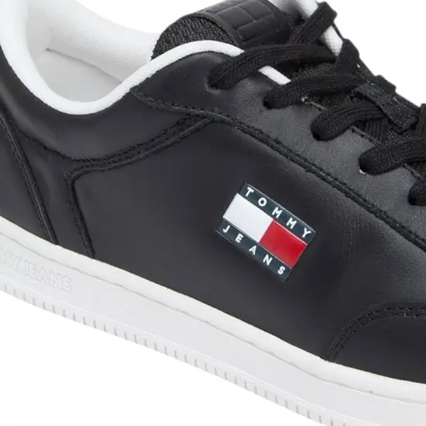 Tommy Hilfiger - Ανδρικά Sneakers Tjm Cupsole Long Lace Leather EM0EM01707-BDS Μαύρο EM0EM01707-BDS
