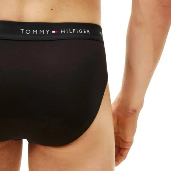 Tommy Hilfiger - Ανδρικά Σλιπ 3Pack Signature Logo Waistband Briefs UM0UM03471-0WE Μαύρο UM0UM03471-0WE