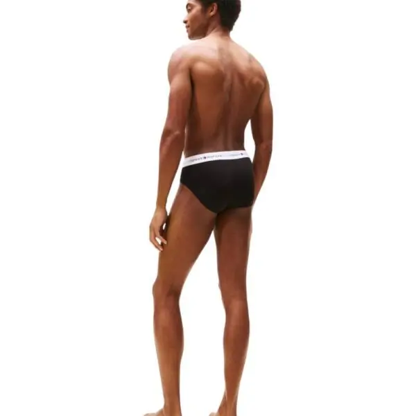 Tommy Hilfiger - Ανδρικά Σλιπ 3Pack Signature Logo Waistband Briefs UM0UM03471-0XK Μαύρο UM0UM03471-0XK